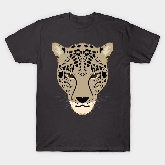 Cheetah face T-Shirt by EmarDesign